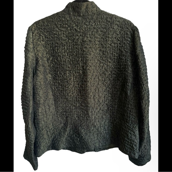 Coldwater Creek Women’s Dark Olive Green Textured Jacket - Picture 5 of 6